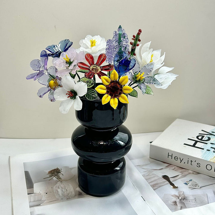 Glass Birth Flower Vase for Colorful, Lasting Home Decor