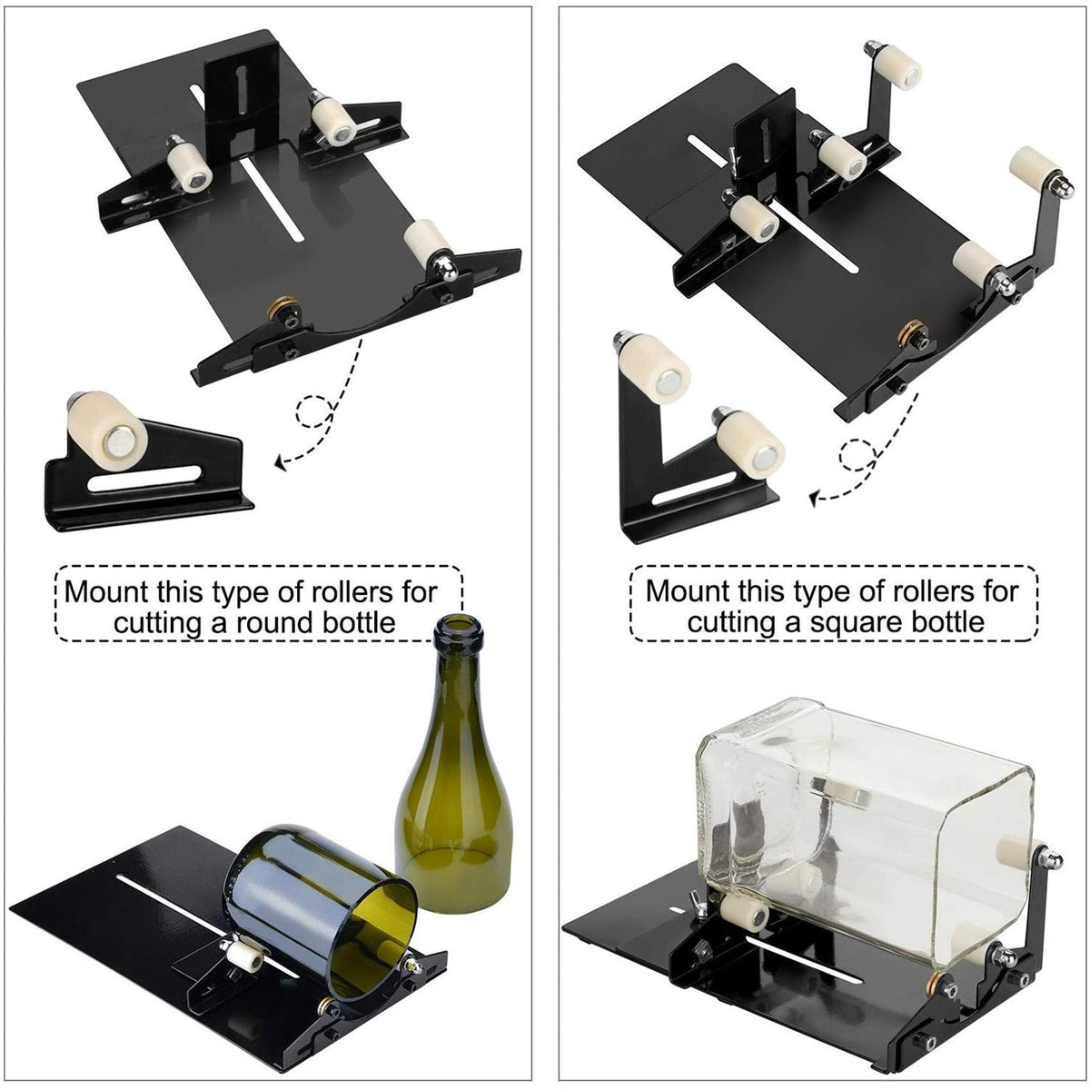 Glass Bottle Cutter for Wine and Beer Bottle Glasses