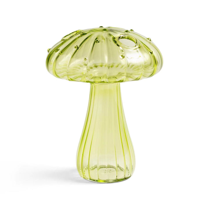 Glass Mushroom Vase for Colorful Statement Home Decor
