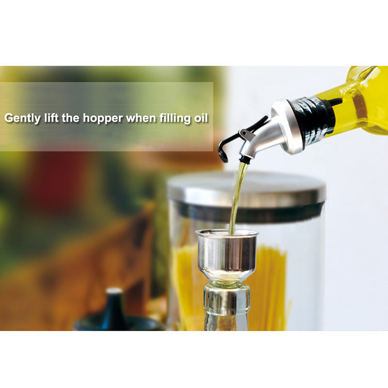 Glass Oil Dispenser Bottle with Dust-Proof Lid