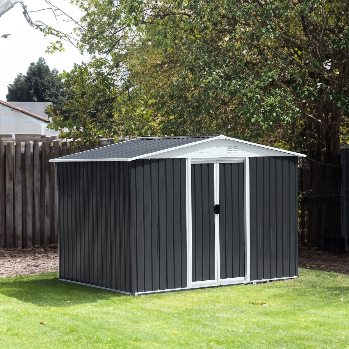 Metal Outdoor Storage Shed: Rain, Wind & Sun Protection