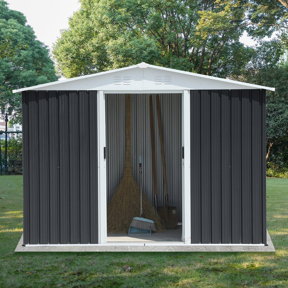 Metal Outdoor Storage Shed: Rain, Wind & Sun Protection