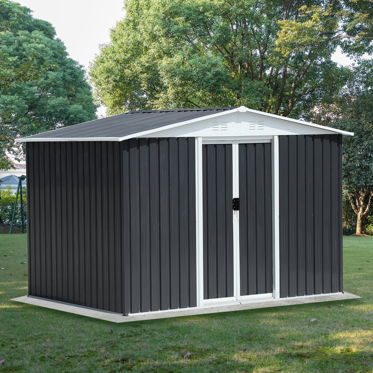 Metal Outdoor Storage Shed: Rain, Wind & Sun Protection