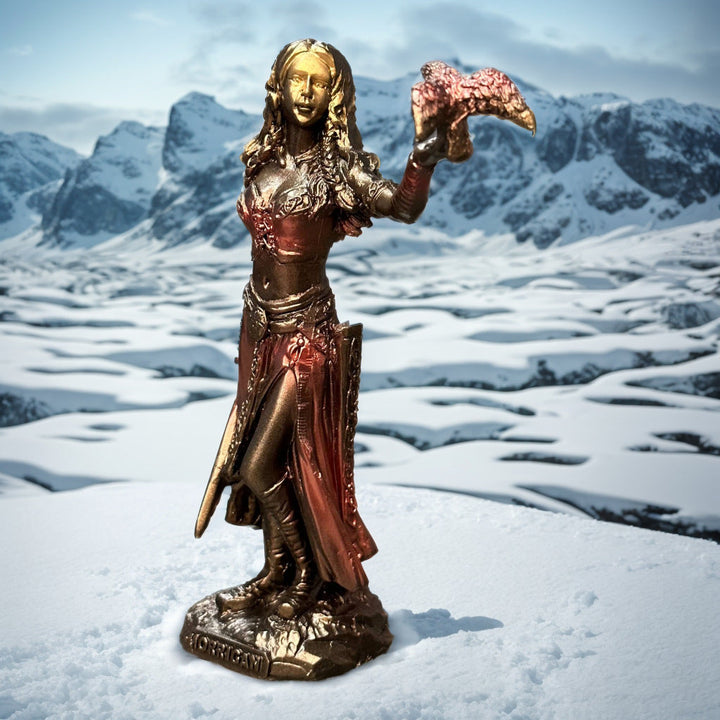 Goddess Eagle Statue for Dramatic Mythology Home Decor