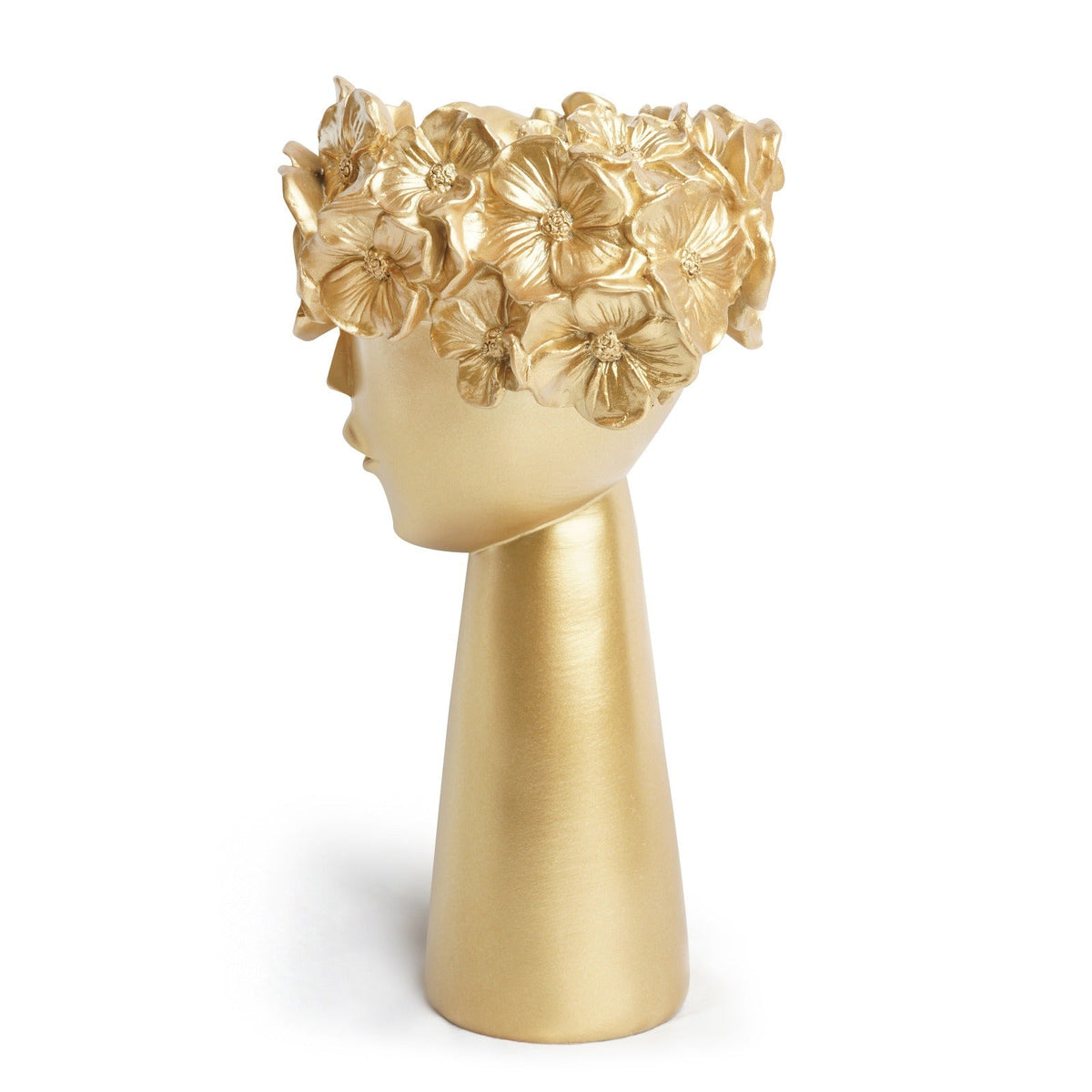 Gold Flowerpot Planter for Elegant Artistic Display