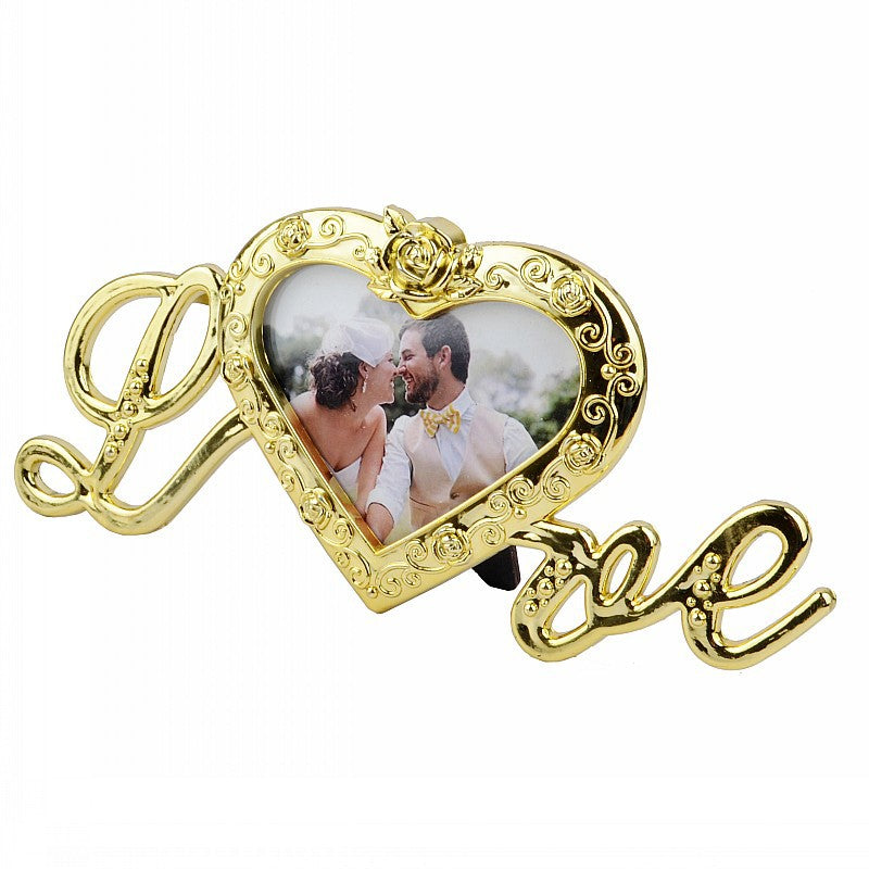 Gold Rose Photo Frame Gift Box for Lasting Romantic Love