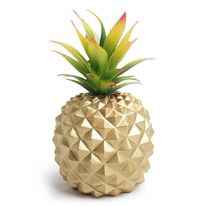 Gold Pineapple Artificial Plant Desk Decor Accent for Tables