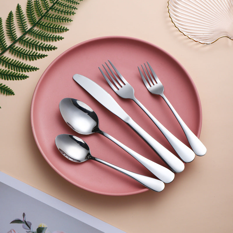 Gold Stainless Steel Flatware Set for Hosting, 20-Piece