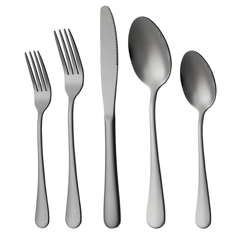 Gold Stainless Steel Flatware Set for Hosting, 20-Piece