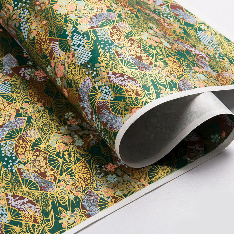 Gold Foil Yuzen Paper for Elegant Gift Wrapping Crafts