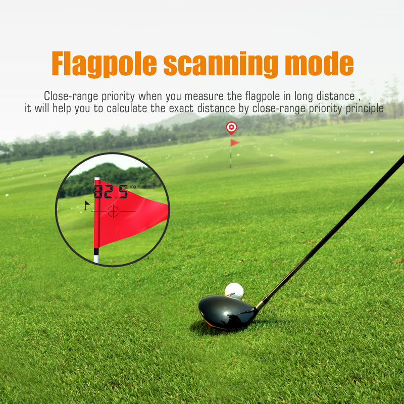 Golf Laser Rangefinder 600m with Slope-Adjusted Yardage