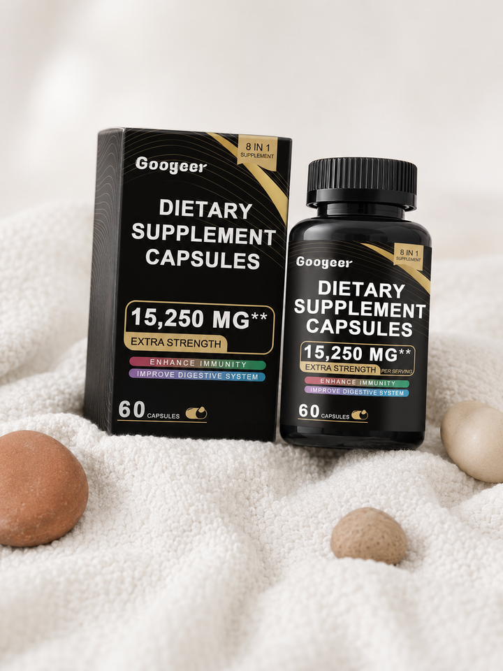 8-in-1 Dietary Supplement Capsules — 15,250 mg Extra Strength