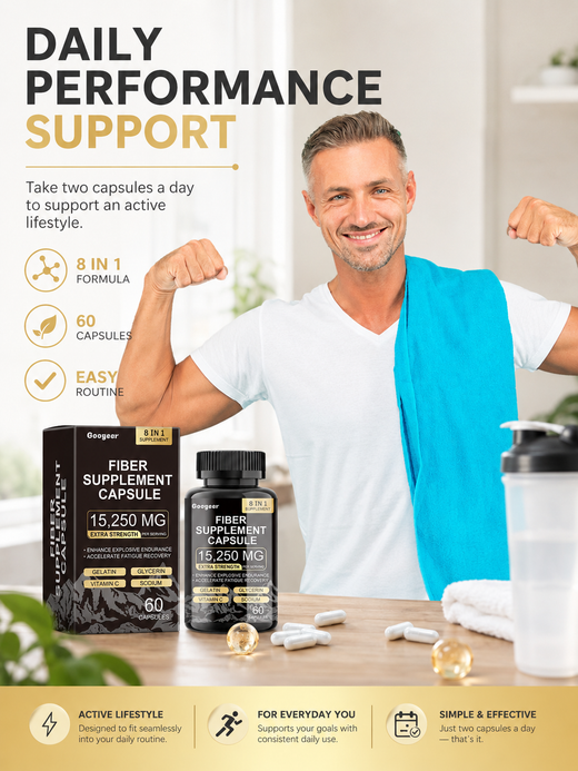 Fiber Supplement Capsule — Boost Endurance & Speed Recovery