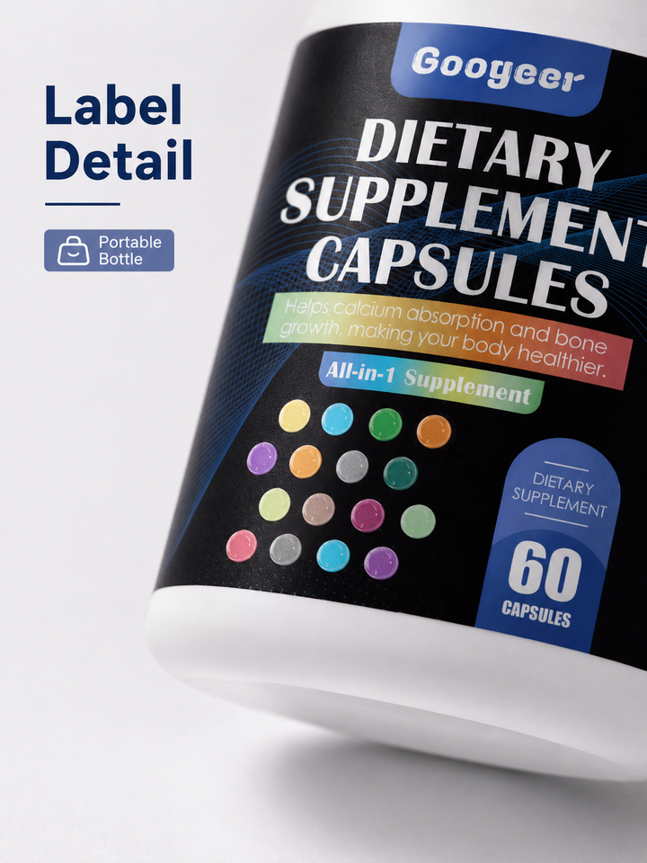 Dietary Supplement Capsules — All-in-1 Bone, Immune & Heart