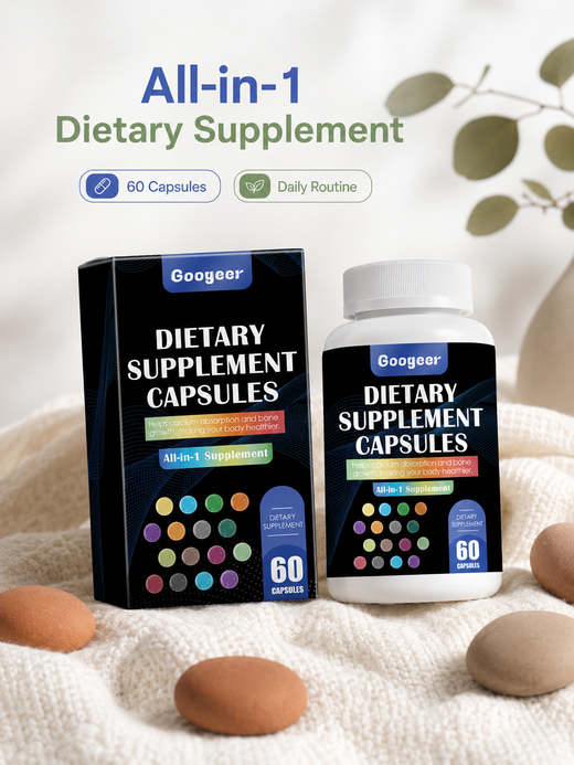 Dietary Supplement Capsules — All-in-1 Bone, Immune & Heart