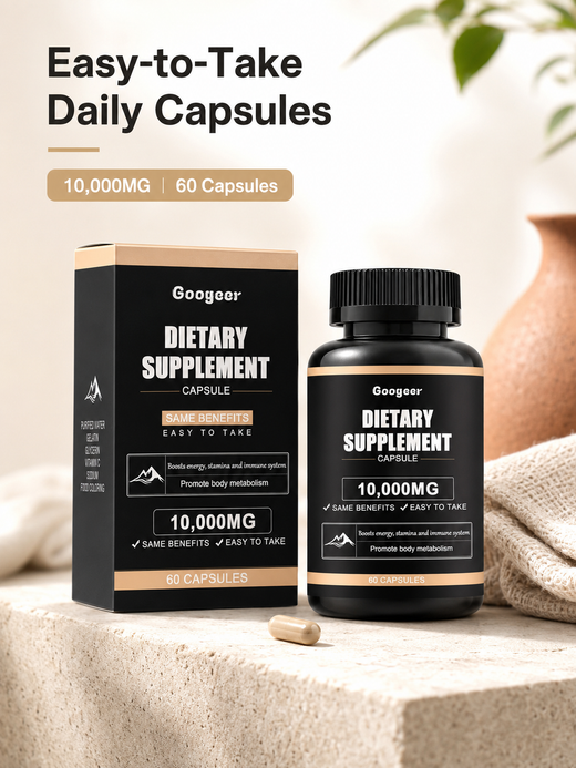 Energy & Immune Supplement Capsule — 10,000mg Potent Daily