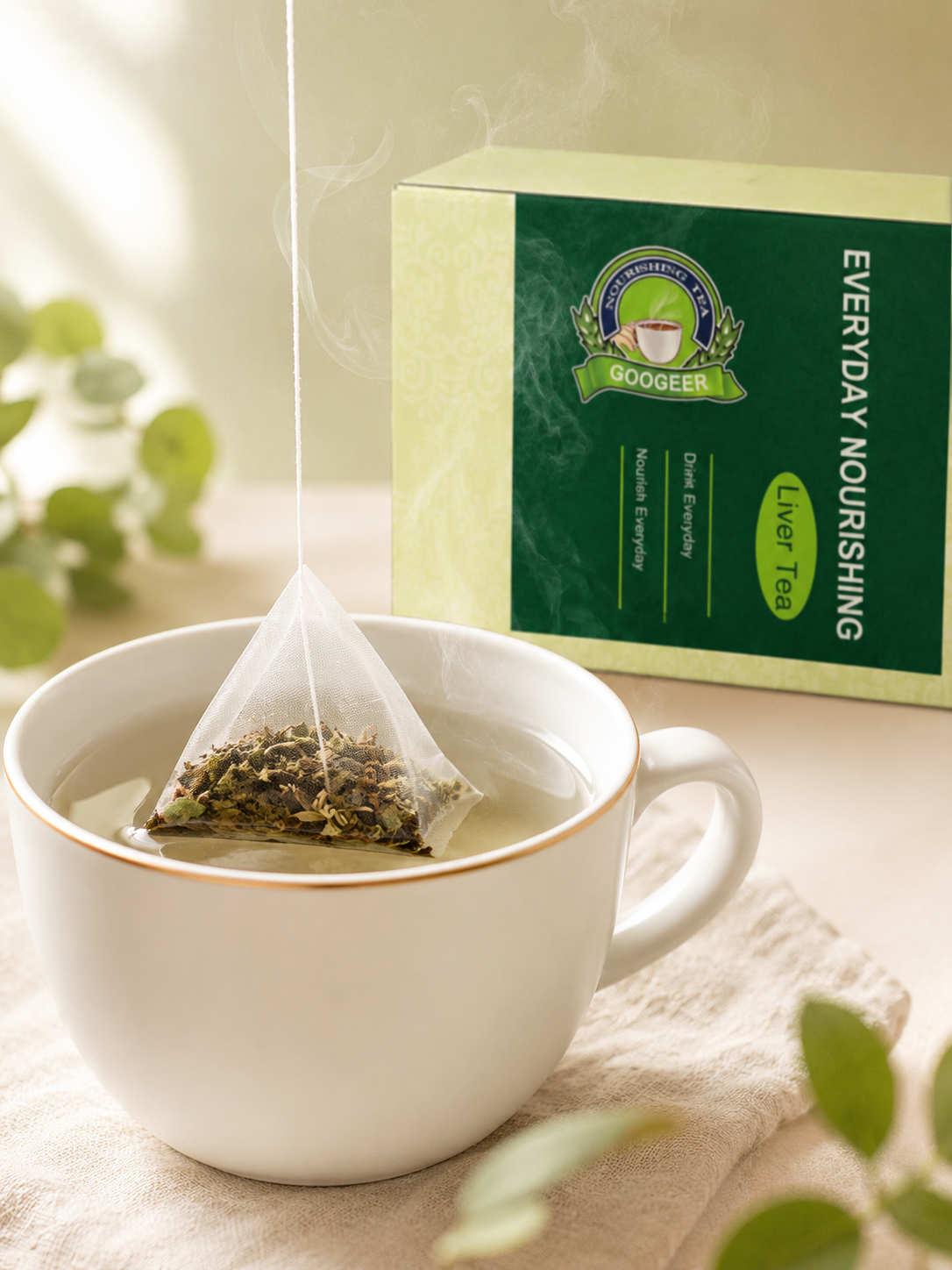 Googeer Daily Liver Cleansing Herbal Tea — 6 Pyramid Bags