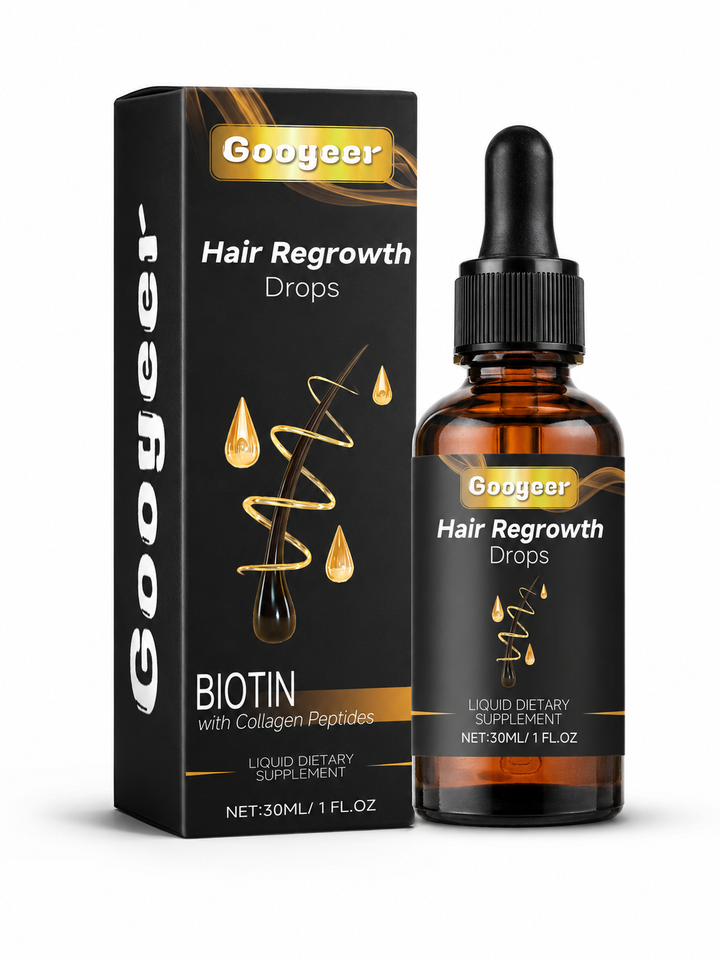 Googeer Hair Regrowth Drops — Biotin & Collagen Peptides