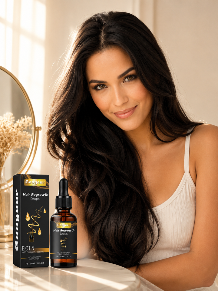 Googeer Hair Regrowth Drops — Biotin & Collagen Peptides
