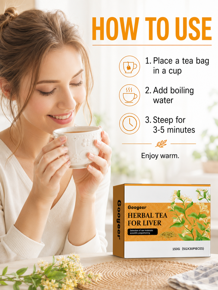 Liver Wellness Tea — 30 Days to Restore Energy & Digestive