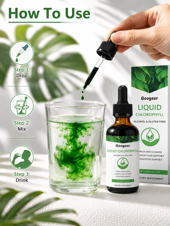 Liquid Chlorophyll Drops — Natural Weight & Digestive Support