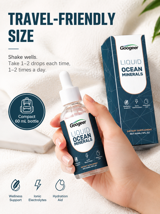 Liquid Ocean Mineral Supplement — Strength, Immunity & Balance