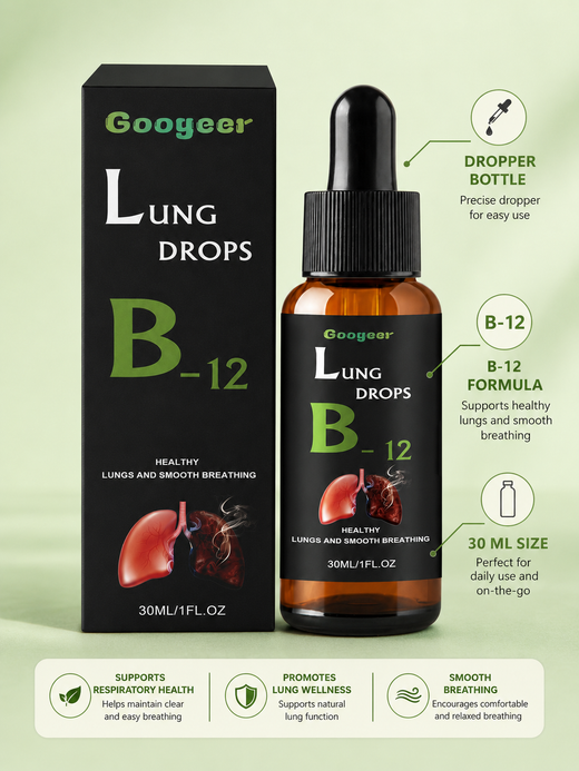 Lung Drops B-12 — Herbal Respiratory Relief for Cough & Throat