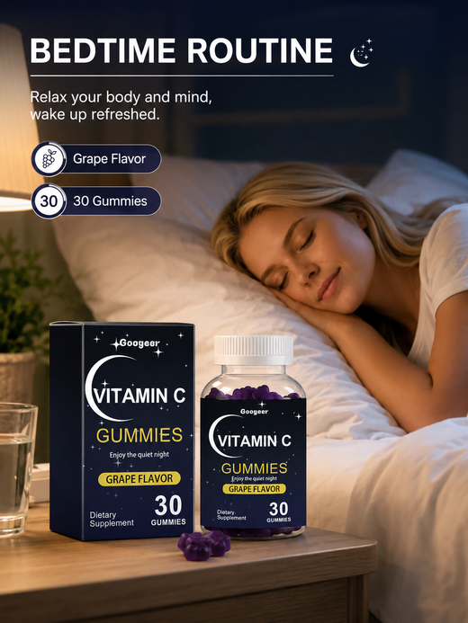 Melatonin Vitamin C Gummies — Help Fall Asleep & Relieve