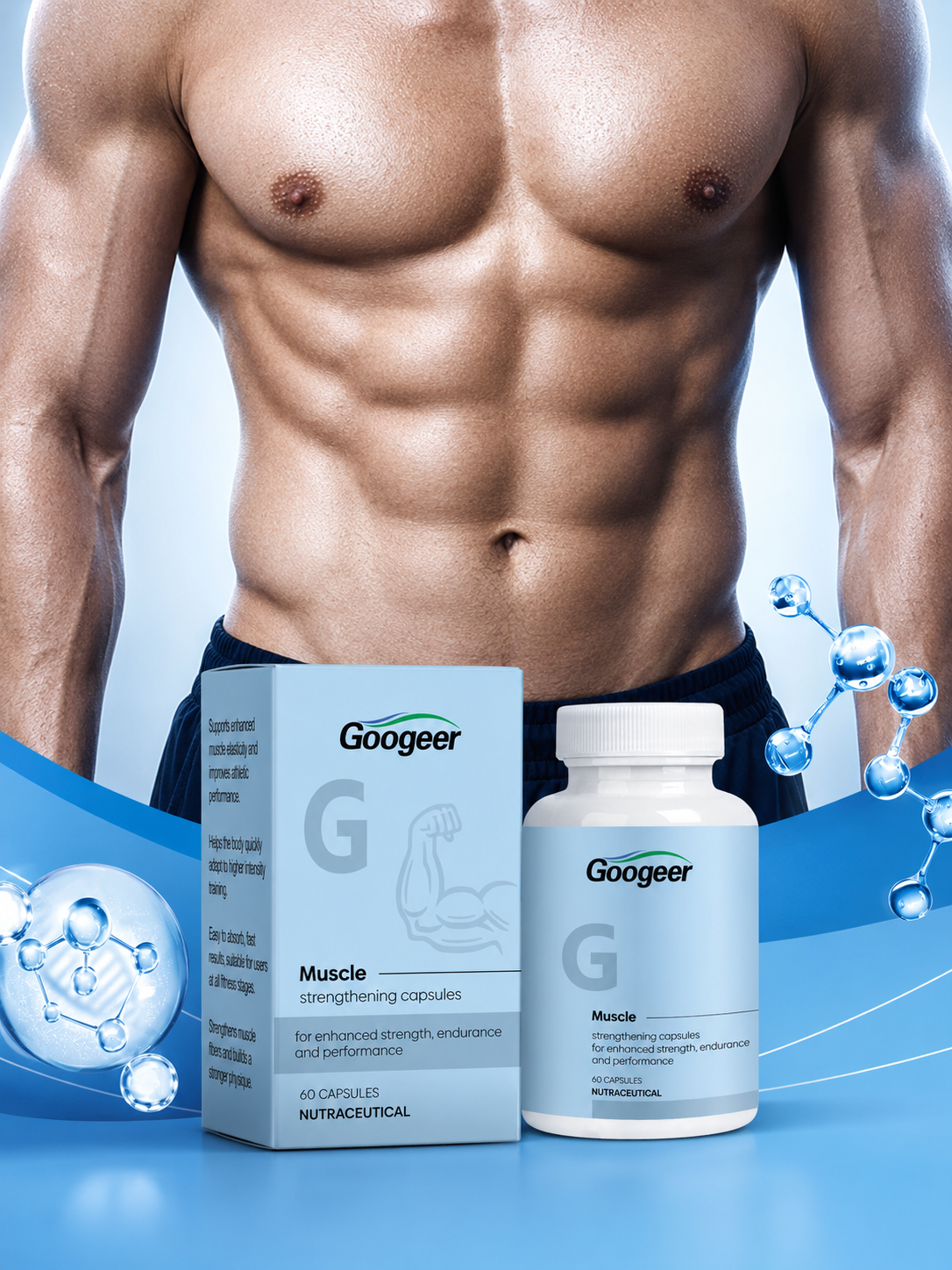 Googeer Muscle Strengthening Capsules Body Treatment