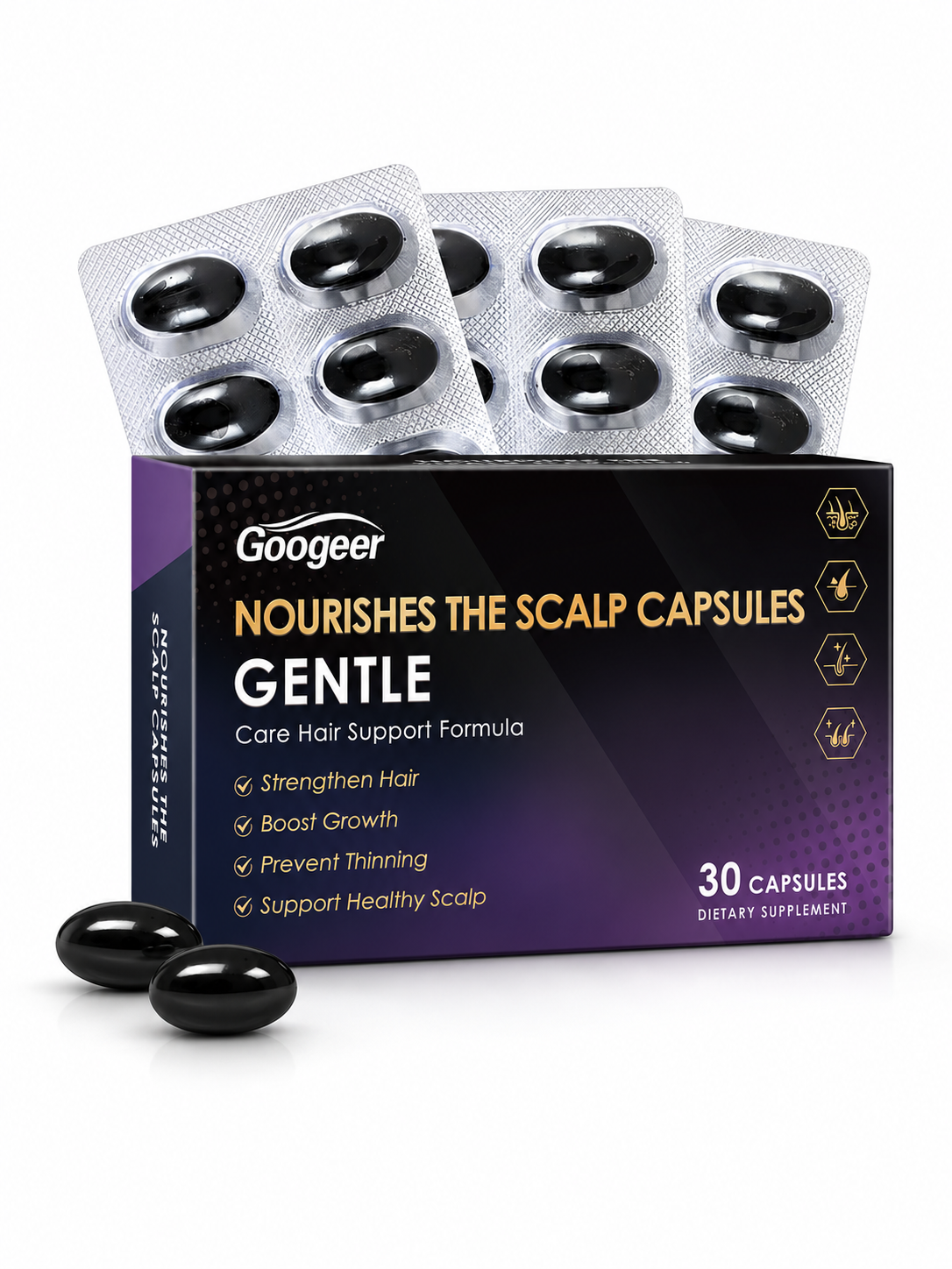 Googeer Nourishing Scalp Growth Supplement Capsule Hair Treatment