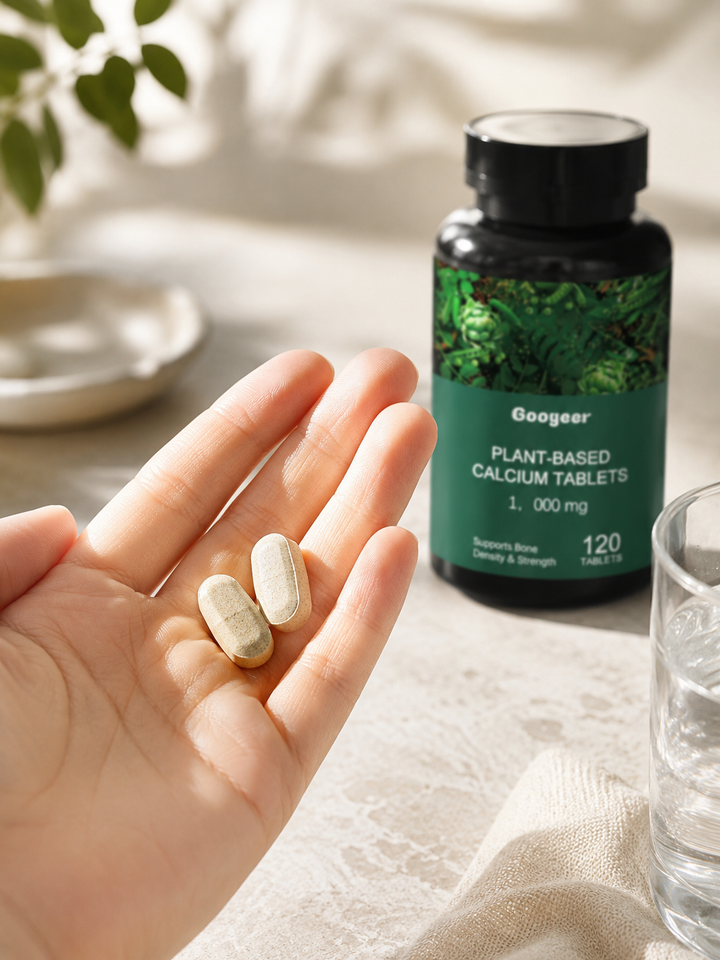 Plant-Based Calcium Tablets — Stronger Bones For Adults & Kids