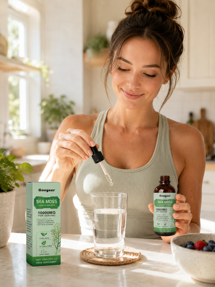 Sea Moss Liquid Drops — 92 Minerals for Gut & Skin Wellness