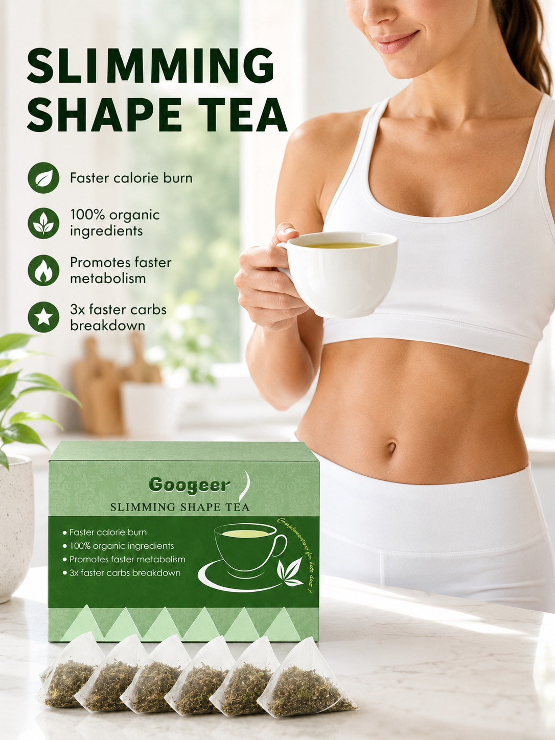 Googeer Slimming Tea — Burn Belly Fat 10× Faster