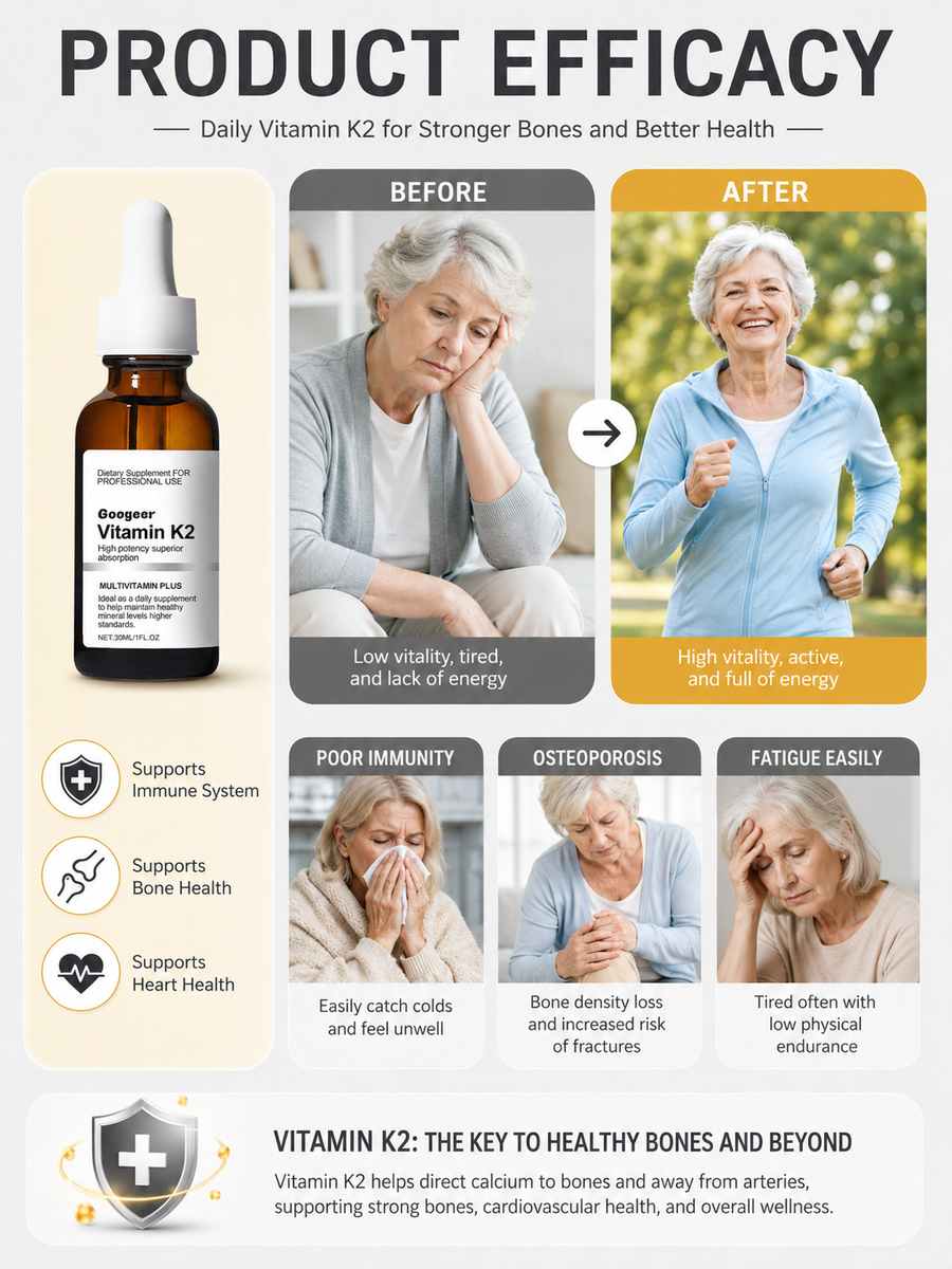 Vitamin K2 Liquid Drops – Supports Cardiovascular & Bone