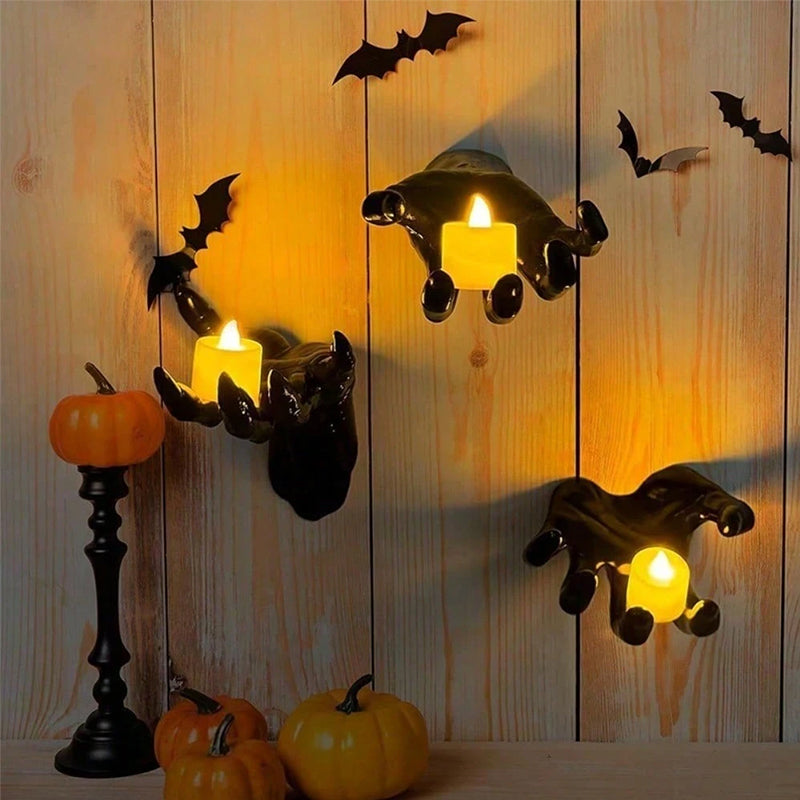 12-Pack Bat Wall Stickers for Gothic Halloween Decor