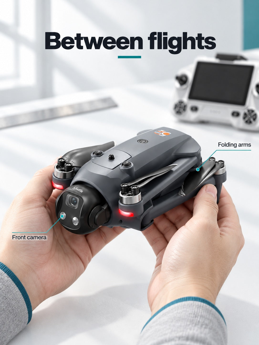 GPS Drone with Obstacle Avoidance and 5G Screen Remote