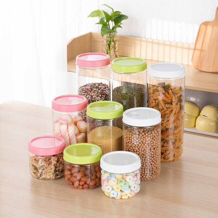 Clear BPA-Free Food Storage Jars for Pantry Organizing