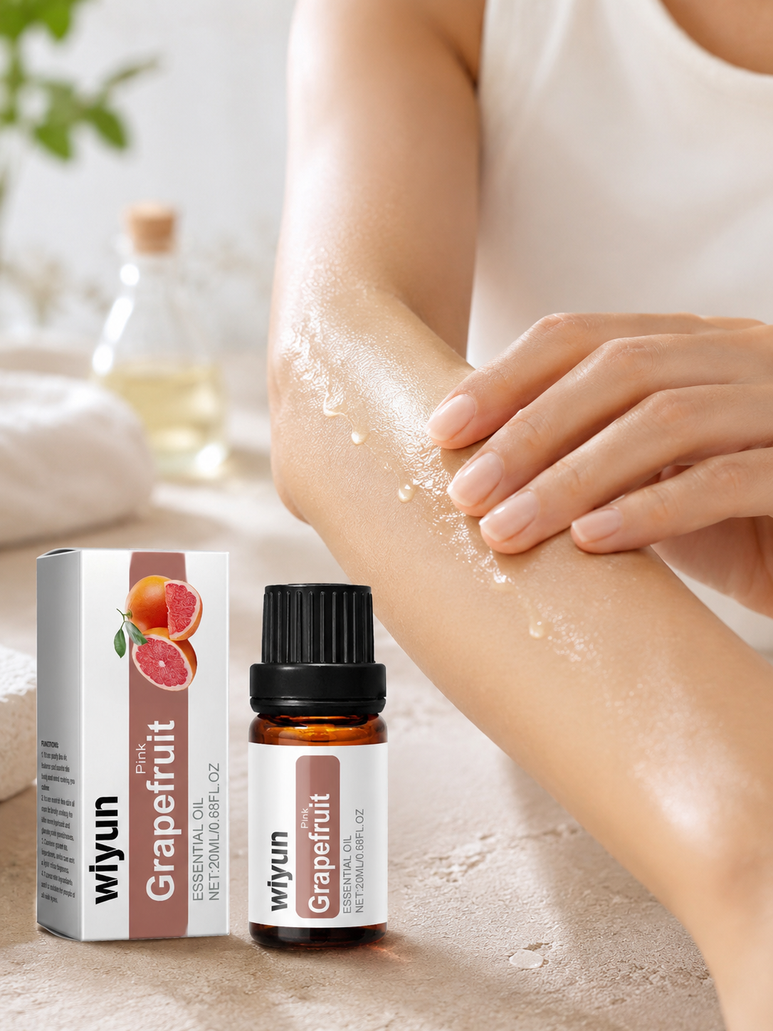 Grapefruit Massage Oil — Hydrating Body Essence for Silky Skin