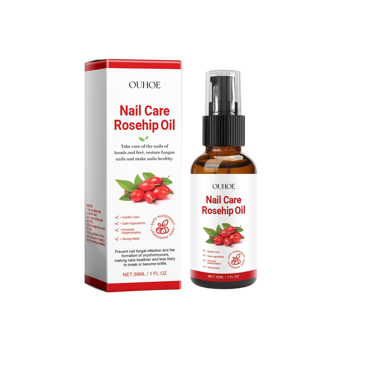 Rosehip Nail Care Oil for Brittle, Thickened Nails