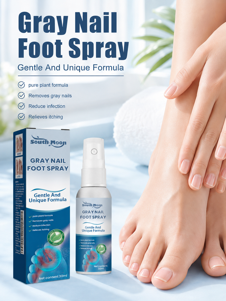 Gray Nail Foot Spray – Gentle Plant‑Based Nail Care