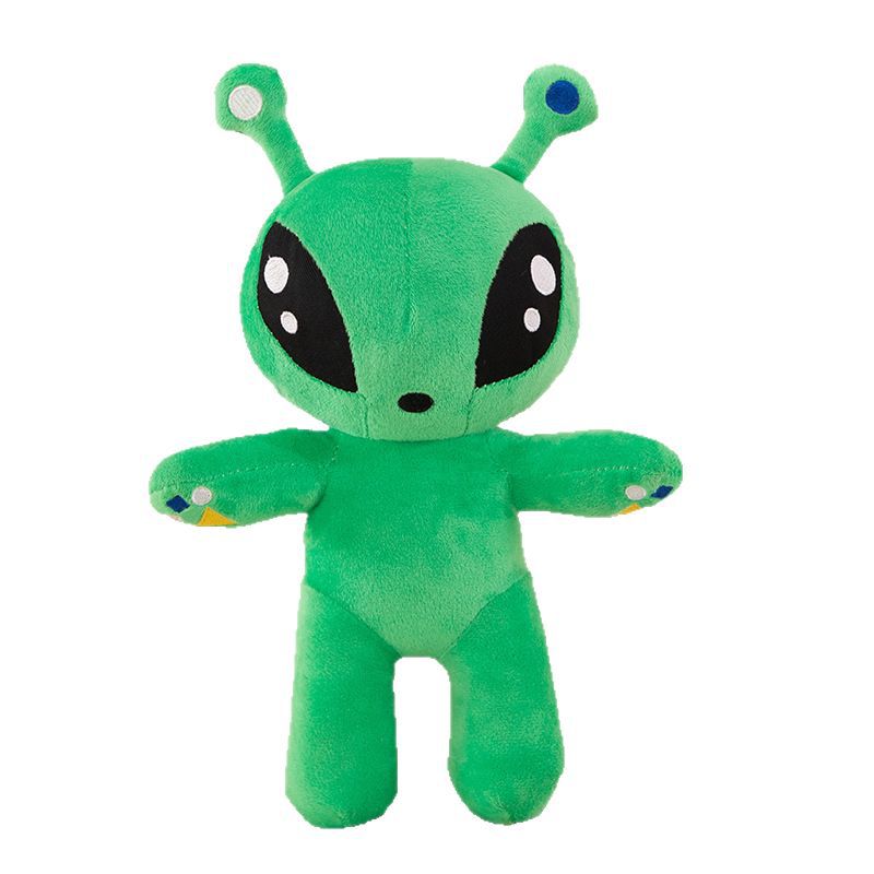 Green Alien Plush Toy for Whimsical Cuddles & Decor