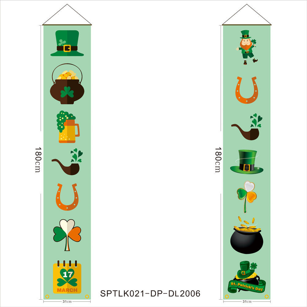 St. Patrick's Day Banner Set for Festive Doorways