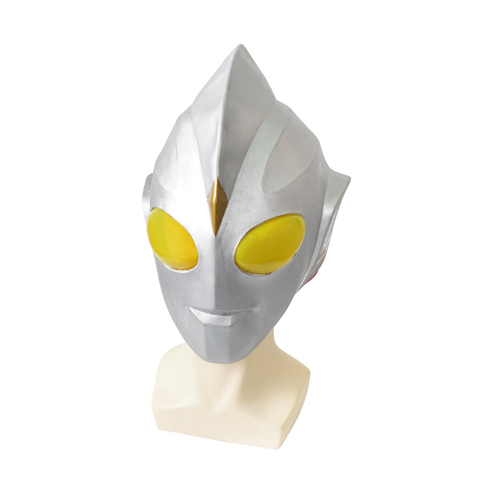 Ultraman-Inspired Full-Head Mask for Heroic Cosplay