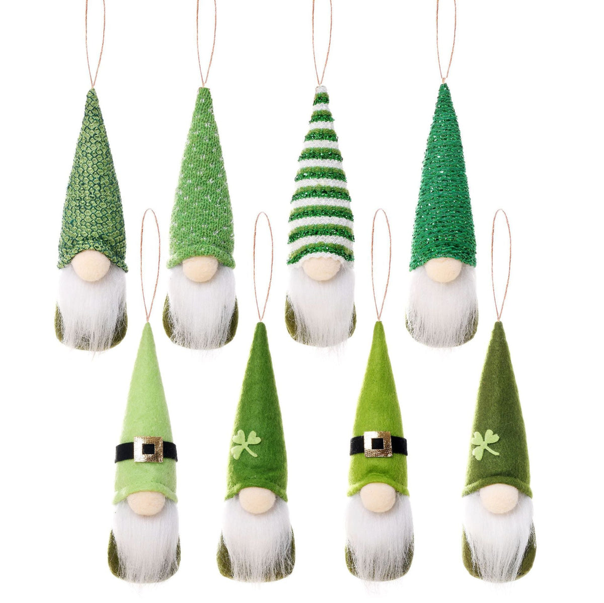 Shamrock Gnome Ornaments for St. Patrick’s Day Decor
