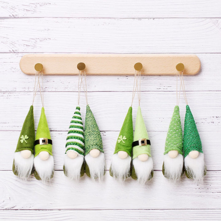Shamrock Gnome Ornaments for St. Patrick’s Day Decor
