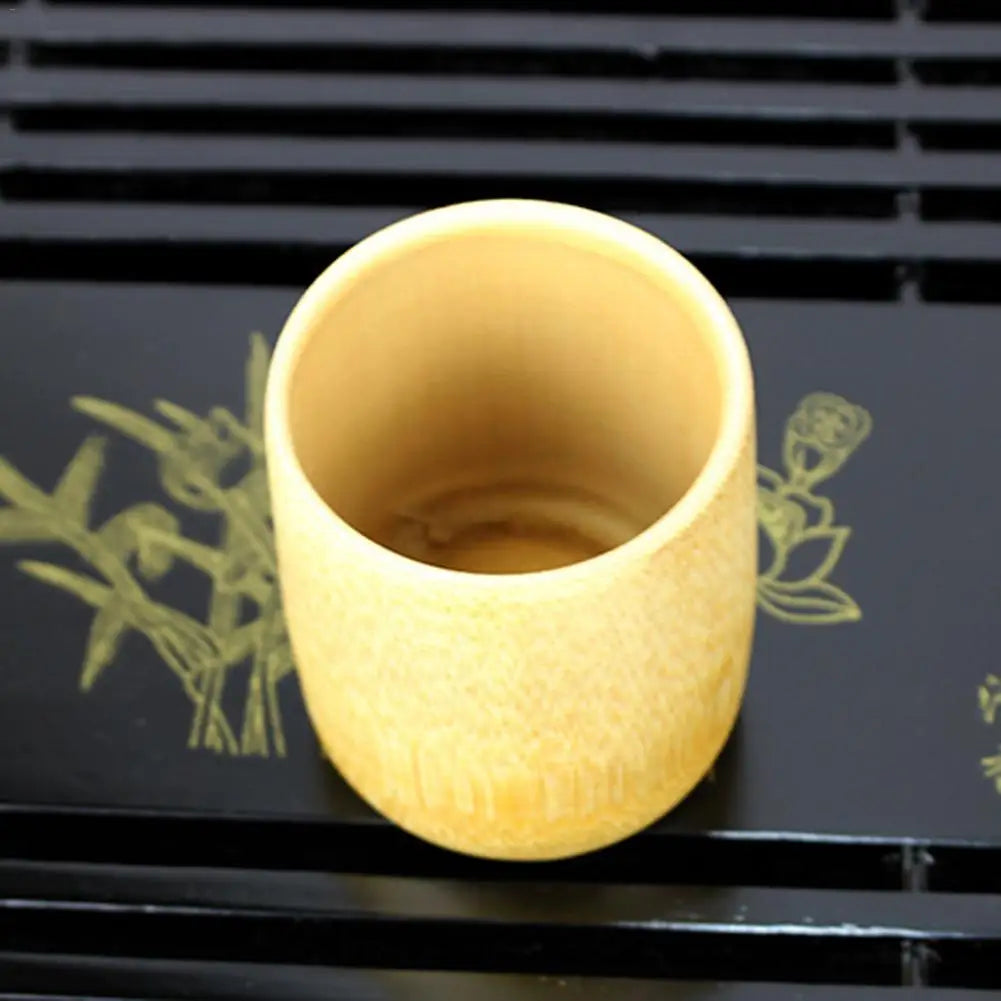 Natural Bamboo Tea Cup, Handmade Small Sipping Cup