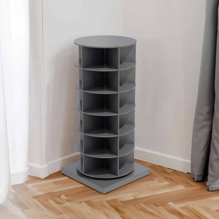 Rotating 6-Tier Shoe Cabinet for Small Entryways & Corners