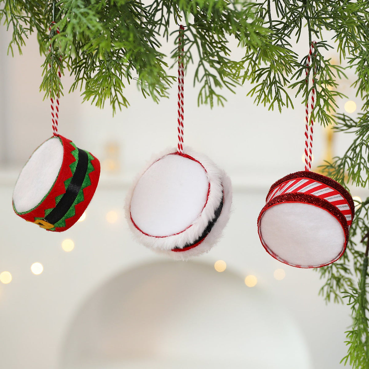 Grinch Drum Christmas Ornaments for Playful Trees