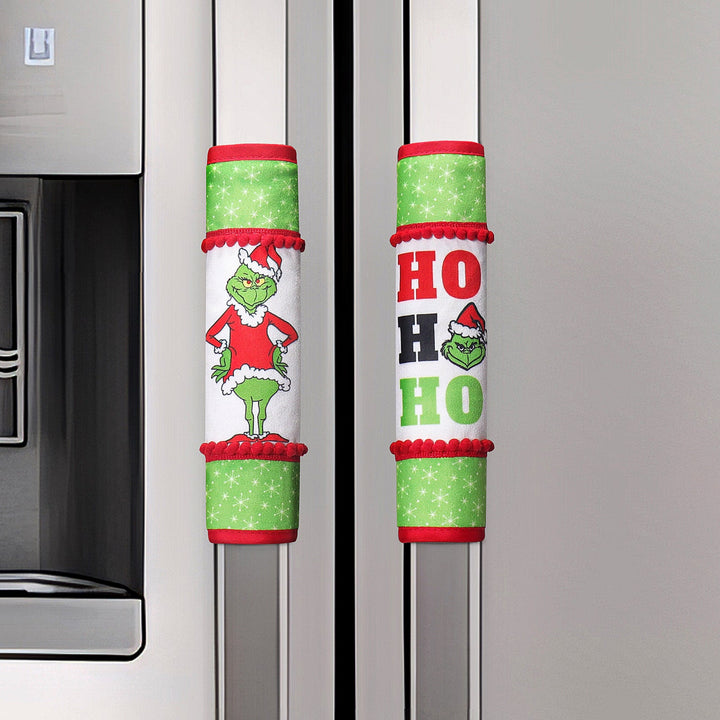 Grinch Handle Covers for Festive Christmas Kitchens