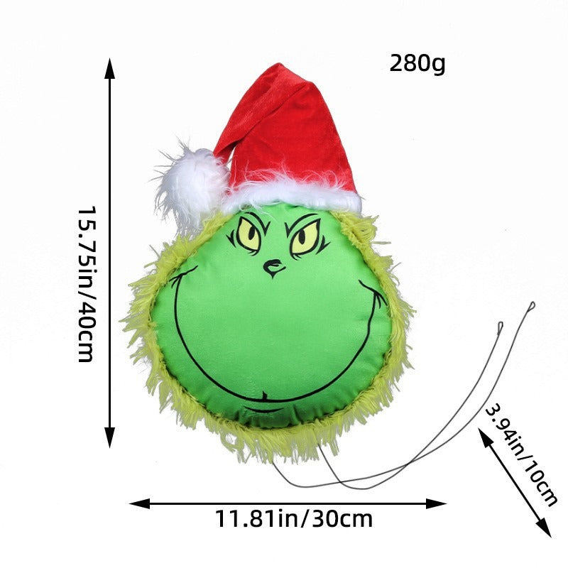 Grinch Plush Decoration For Playful Christmas Displays